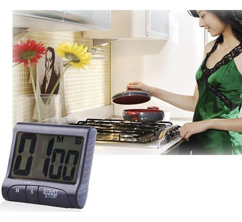 Temporizador De Cozinha Forte Com Temporizador Na Parte T