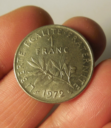Moneda 1 Franco. Francia 1972