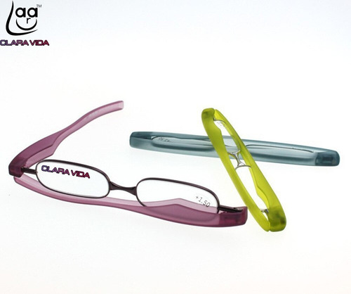 Imagen 5 de 8 de Gafas De Lectura 360 Giratoria Plegable Ligero Mini Hombres