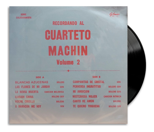 Cuarteto Machin - Recordando Al Cuarteto Machin Vol 2 - Lp