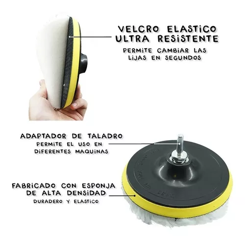 Base Respaldo Disco Lija Para Amoladora Y Taladro 150mm M14