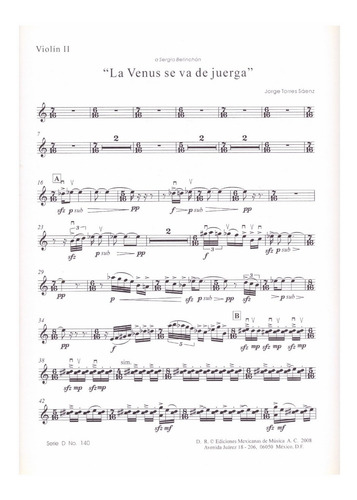 La Venus Se Va De Juerga Para Cuarteto De Cuerdas (partes).