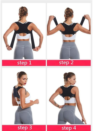 Imagen 4 de 10 de Corrector Postura Hombre Mujer Ajustable Cómodo Invisible