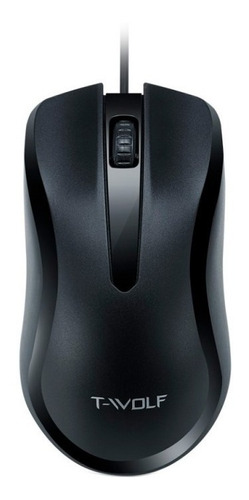 Mouse Con Cable Usb T-wolf V12  Negro 