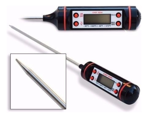 Termometro Digital Culinario Tipo Espeto Alimentos Cozinha