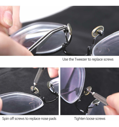 Hqmaster 1100pcs De Anteojos Lentes Gafas Tornillos Diminuto