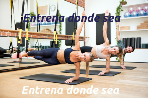 Imagen 6 de 10 de Cuerda De Suspencion Tipo Trx Crossfit Gimnasio En Casa Gym