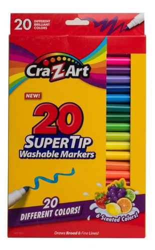 Cra-z-art Supertip Washable Markers 20 Marcadores 