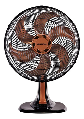 Ventilador Mesa Turbo 6p 40cm Bronze 127v Premium Cor Da Est