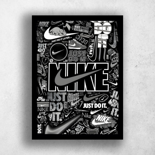 Quadros Decorativos Marcas Famosas Nike A3