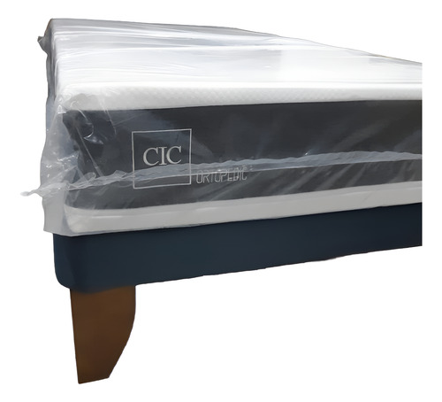 Cama Europea 1 Plz Colchon Cic Ortopedico (base,respaldo)