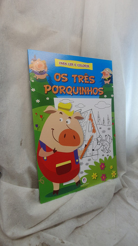 Livro Os Três Porquinhos Para Ler E Colorir - Ciranda Cultural Editora - Editora Ciranda Cultural