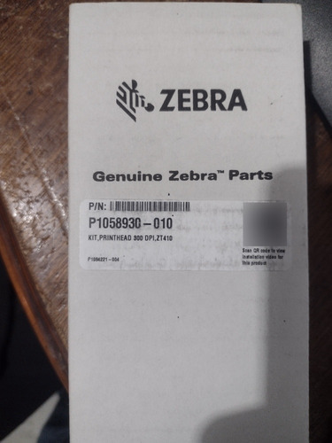 Cabezal Zebra Zt410 300dpi. Nueva En Caja. P1058930-010. (Usado)