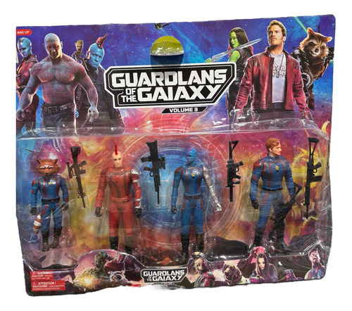 Kit 4 Bonecos Guardiões Das Galáxias