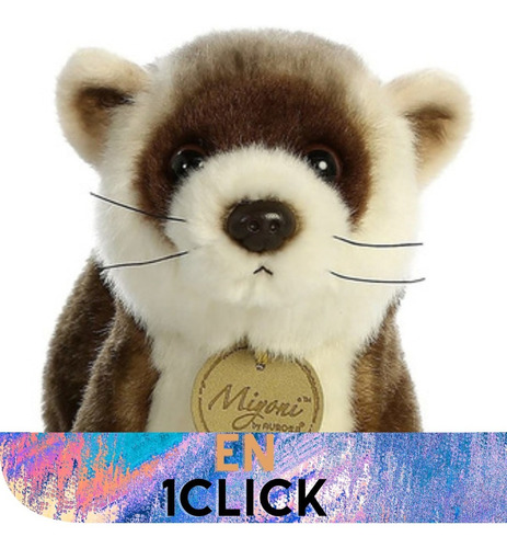 Peluches Aurora Miyoni Hurón Patas Negras Mascota Peluche