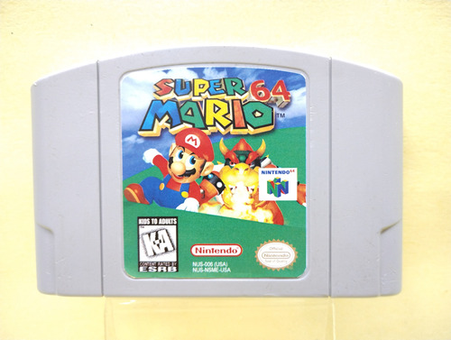 Super Mario 64 N64 Original Usado, Portada Custom/reimpresa.