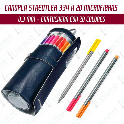 Canopla De Cuero Staedtler Triplus 334 20colores Microcentro