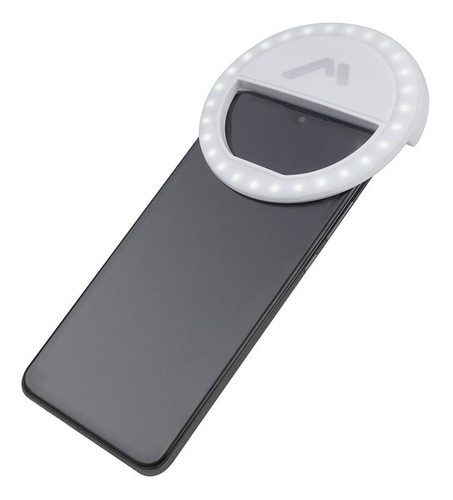 Aro C Tripie + Luz Led P Celular Smartphone Selfies Redes Color Blanco