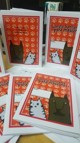 Libretas Sanitarias Veterinarias (100 U.)+imanes+recetarios