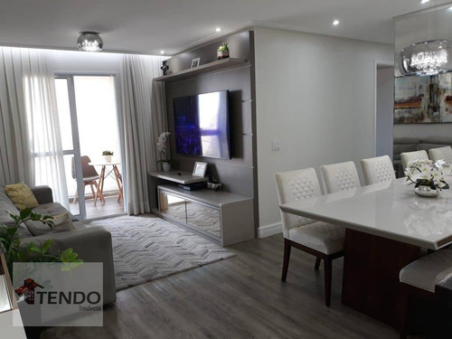 Apartamento Com 3 Dormitórios À Venda, 88 M² Por R$ 500.000 - Parque São Vicente - Mauá/sp - Ap2266