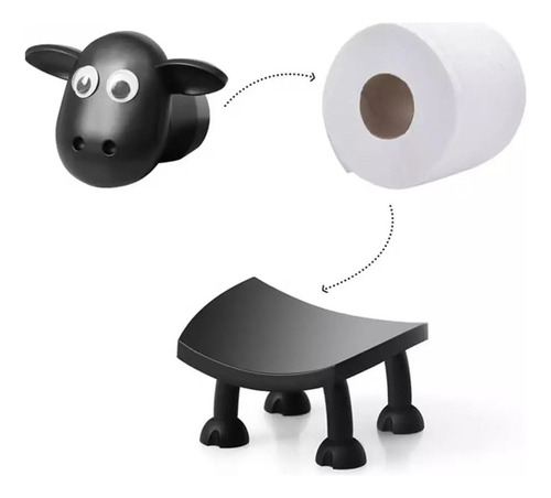 -soporte Para Papel Higiénico Con Forma De Oveja Divertida