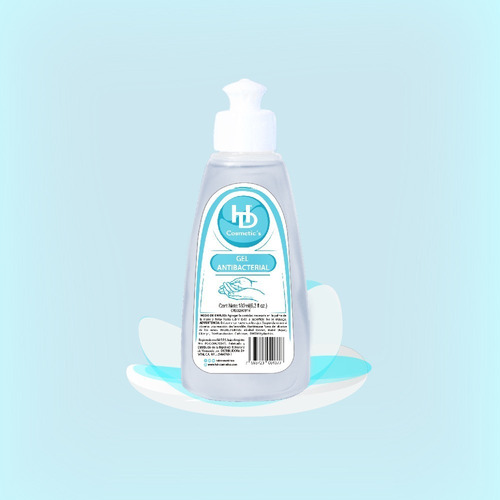 Gel Antibacterial Protector 180ml Hd Cosmetics Combo 6 Unds