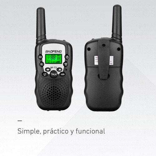 Imagen 5 de 9 de Walkie Talkie Handy Baofeng Infantil Para Niños Juguete