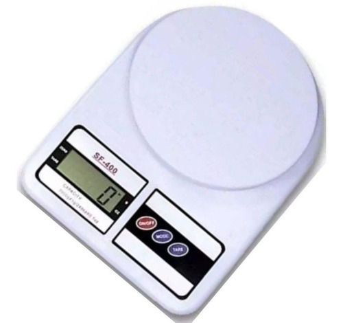 Balança Digital De Cozinha 10kg Controle De Dieta Fitness Capacidade máxima 10 kg Cor Branco