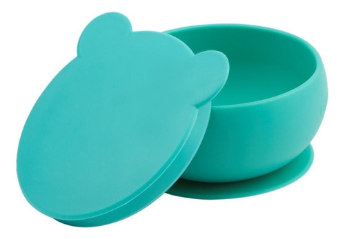 Minikoioi Bowly Aqua Green Bowl Con Tapa Silicona Premium