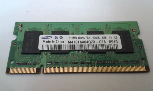 Memoria Ram 512mb 1rx16 Pc2-5300s-555-12-ce