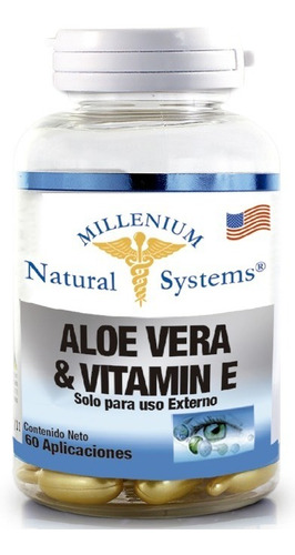 Aloe Vera & Vitamina E X 60 Capsulas Natural Systems