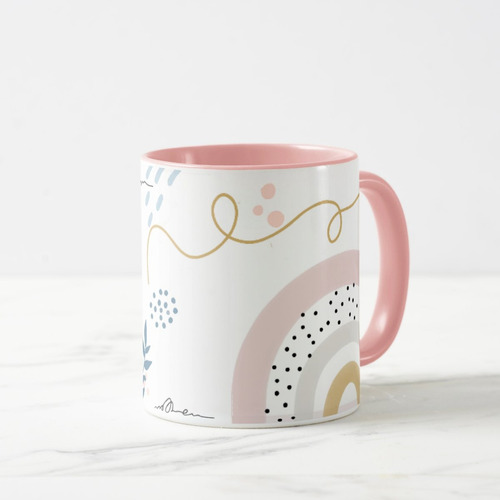 Caneca Feminina Família Presente Mulheres Mãe Dia Das Mães Cor Rosa-claro Dinda