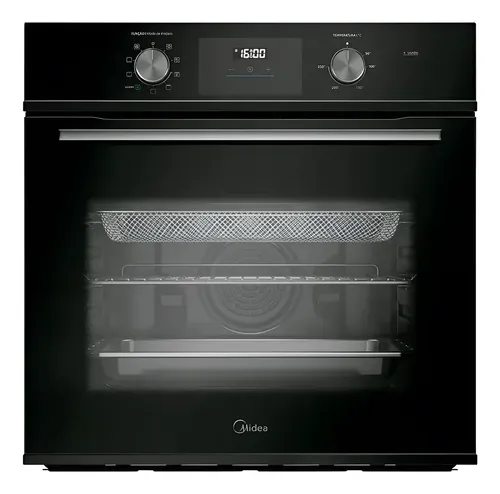 Forno Elétrico De Embutir Midea Tsd80p2 80l Preto Digital 220v Preto