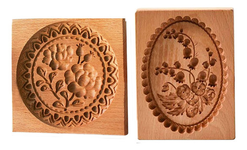 Molde De Madera Para Galletas De Jengibre, Molde De Galletas