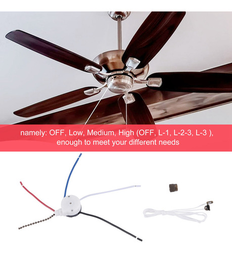 - Kit De Interruptores De Ventilador De Techo H5, 3