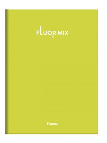 Caderno Pequeno Brochura Fluor Mix 80f Capa Dura - Foroni