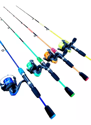 Kit Pesca de Rio Molinete Drag7kg e Vara Piau Lambari Traira