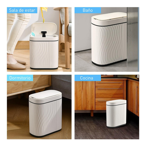 Papelero Basurero Baño Automático Sensor Inteligente Cepillo