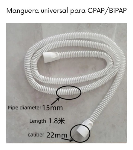Manguera Universal Para Cpap Y Bipap