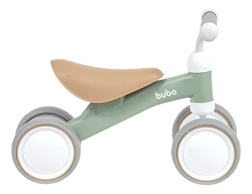 Bicicleta de Equilíbrio 4 Rodas Buba Retro Sem Pedal Verde — R$ 180,00 em Mercado Livre, 38% OFF