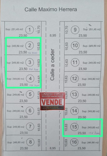 Lote En Venta En Virrey Del Pino