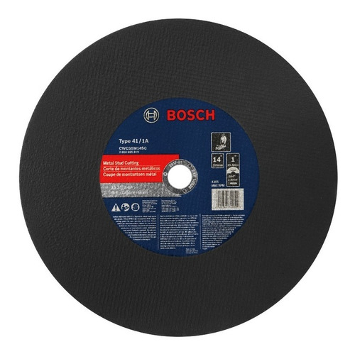 Disco Corte Metal 14 X 3mm Bosch