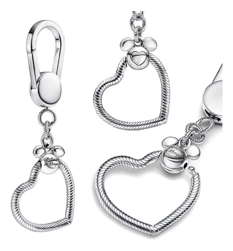 Charm Llavero Moments Estilo Pandoar De Plata Ley 925