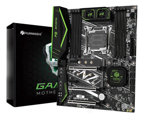 Placa Mae Atx Huananzhi X99 F8 Green 8 Bancos Ddr4