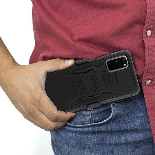 Case Bumper Funda Uso Rudo Combo Clip Para Moto G31 / G41