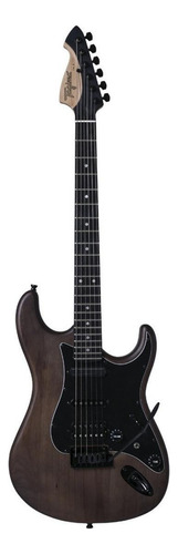 Guitarra elétrica Tagima Signature Series JA-3 de  amieiro transparent brown com diapasão de madeira técnica