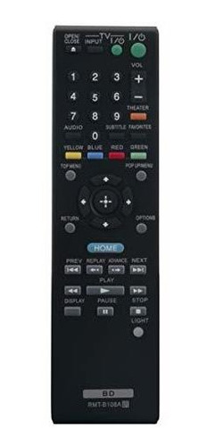 Control Remoto - Rmt-b108a Replaced Remote Fit For Sony 3d B