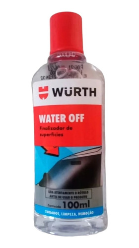 Water Off Repelente De Agua Para Vidrios 100ml Wurth