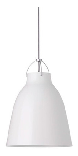 Lámpara Colgante Cilíndrico Blanca 20x120 Cm - Berna Home