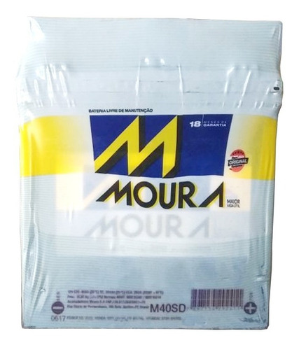 Bateria 40a Moura M40sd